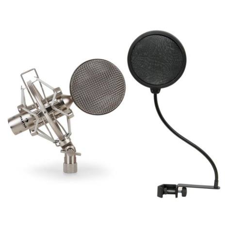 Auna CRM15 páskový mikrofón, strieborný, 8, štúdio, XLR