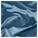 Modrý záves SIBEL z mäkkej zamatovej látky Výška: D 212 - 248, Šírka pred nariasením: 410