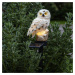 Solárne LED svietidlo Owl s hrotom do zeme