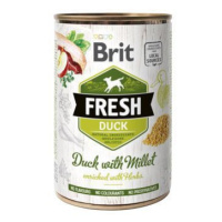 Brit Dog Fresh konz Duck with Millet 400g + Množstevná zľava