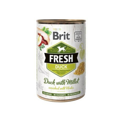 Brit Dog Fresh konz Duck with Millet 400g + Množstevná zľava