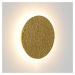 Nástenné svietidlo LED Meteor, zlatá farba, Ø 27 cm, železo