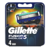 GILLETTE Fusion Proglide Náhradné hlavice 4 ks