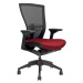 Ergonomická kancelárska stolička OfficePro Merens Farba: červená, Opierka hlavy: s opierkou