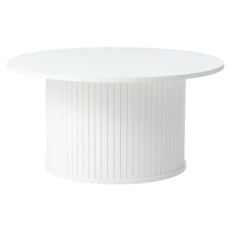 Biely okrúhly konferenčný stolík Nola – Unique Furniture