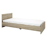 Drevená posteľ Arkadia 90x200 cm, dub sonoma, bez matraca