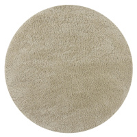 Kusový koberec Shaggy Teddy Natural kruh - 133x133 (průměr) kruh cm Flair Rugs koberce