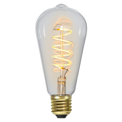 Teplá LED/filamentová žiarovka so stmievačom E27, 4 W Spiral Filament – Star Trading