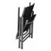Garthen 38580 Záhradná súprava 6 x skladacie stoličky - čierna