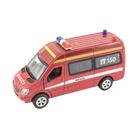 Detské hasičské auto Teddies so svetlom a zvukom 15cm