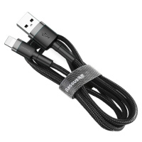 Baseus Cafule kábel USB/Lightning 2.4A 1m šedý/čierny