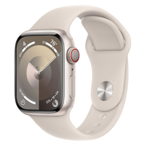 APPLE WATCH SERIES 9 GPS + CELLULAR 41MM STARLIGHT ALUMINIUM CASE STARLIGHT SPORTBAND-M/L,MRHP3Q