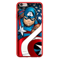 Silikónové puzdro na Apple iPhone XR Original Licence Cover Luxury Chrome Marvel Captain America