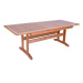Záhradný jedálenský stôl z borovicového dreva 90x160 cm Luisa – Rojaplast