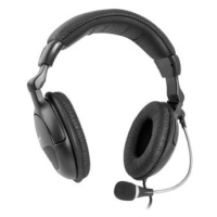 Defender Orpheus HN-898, sluchátka s mikrofónom, ovládanie hlasitosti, čierna, uzavreté, 2x 3.5 