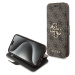 Guess PU 4G Metal Logo Book Puzdro pre iPhone 15 Pro Brown