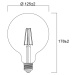 Sylvania E27 filament LED G120 4W 2 700K 840 lm