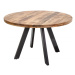 Jedálenský stôl THOR 120 cm Dekorhome Prírodné drevo,Jedálenský stôl THOR 120 cm Dekorhome Príro