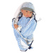 mamido Bobas bábika 46cm modrá cumlíková deka hviezda