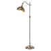 Domego stojaca lampa, strieborná antika, železo, výška 130 cm