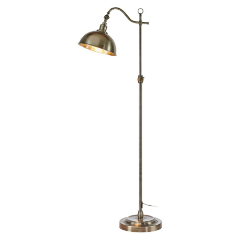 Domego stojaca lampa, strieborná antika, železo, výška 130 cm Markslöjd