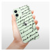 Plastové puzdro iSaprio - Handwriting 01 - black - iPhone 12 mini