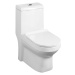 HUBERT WC kombi, spodný/zadný odpad, biely PB304