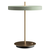 Svetlozelená LED stolová lampa so stmievačom s kovovým tienidlom (výška  41,5 cm) Asteria Table 