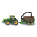 SIKU Farmer - Traktor John Deere s lesným prívesom 1:50