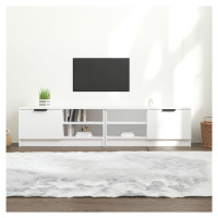 vidaXL TV stolíky 2 ks biele 80x35x36,5 cm spracované drevo