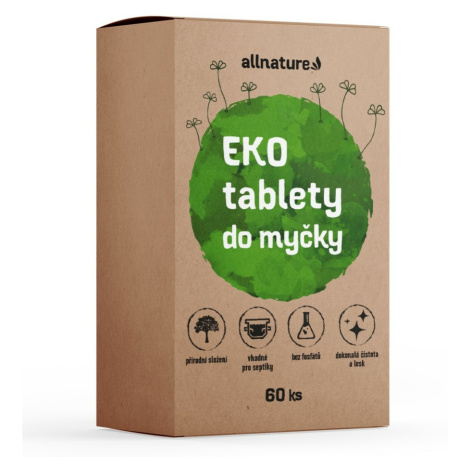 Allnature EKO Tablety do umývačky, 60 ks