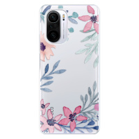 Odolné silikónové puzdro iSaprio - Leaves and Flowers - Xiaomi Poco F3