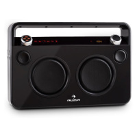 Auna Bebop Ghettoblaster, čierny, USB bluetooth AUX MIC