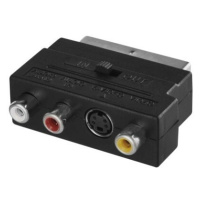 Redukcia SCART na 3× CINCH + SVHS adaptér