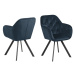 Dkton 23467 Dizajnová otočná stolička Aletris, tmavomodrá