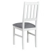 Sconto Jedálenská stolička BOLS 4 biela/svetlosivá