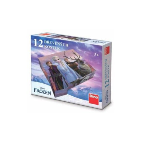 Drevené kocky Ľadové kráľovstvo 2 12 Dino