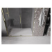 MEXEN/S - Velár posuvné sprchové dvere 140, transparent, zlatá 871-140-000-01-50