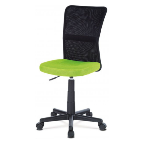 AUTRONIC KA-2325 GRN kancelárska stolička, zelená mesh, plastový kríž, sieťovina čierna