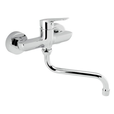 Drezová - umývadlová batéria Novaservis Metalia 54 s otočným ramienkom 150 mm chróm 54070/T,0