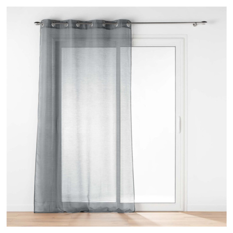 Sivá voálová záclona 140x240 cm Lissea – douceur d'intérieur