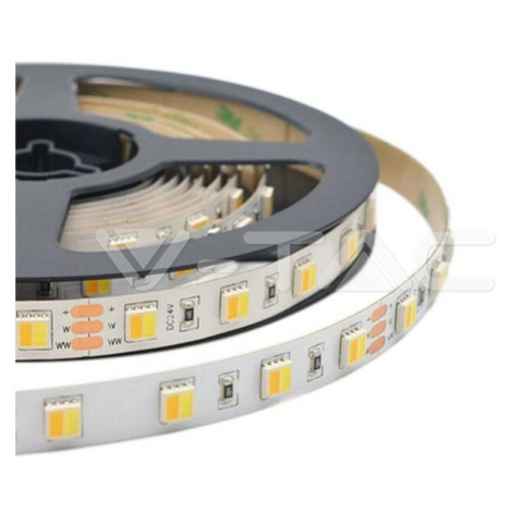 LED pásik 14,5W/m SMD2835 - 120LED 24V IP20 3v1 3000-6400k  CCT VT-2835 (V-TAC)