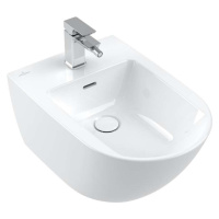 VILLEROY & BOCH - Subway 3.0 Závesný bidet, 560x375 mm, s prepadom, otvor na batériu, CeramicPlu