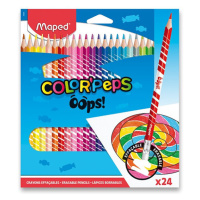 Pastelky s gumou Maped Color'Peps Oops - 24 farieb