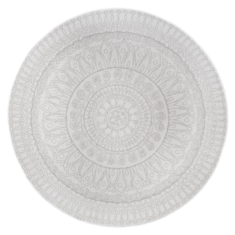 Svetlosivý okrúhly koberec ø 160 cm Spirit – Hanse Home