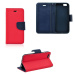 Samsung Galaxy A20e SM-A202F, bočné puzdro, stojan, Fancy Book, červená farba