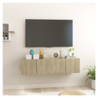 vidaXL Závesné TV skrinky 2 ks dub sonoma 60x30x30 cm