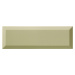 Obklad Ribesalbes Chic Colors olive bisiel 10x30 cm lesk CHICC1665