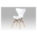 AUTRONIC CT-742 WT jedálenská stolička plast biely/masív buk