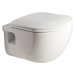 SAPHO - BRILLA CLEANWASH závesná WC misa s bidet. spŕškou, Rimless, 36,5x53cm, biela 100612